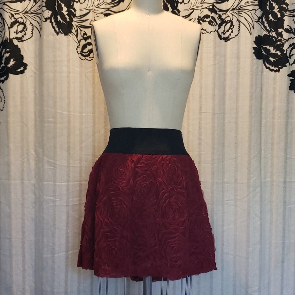 Textured Rose Skirt